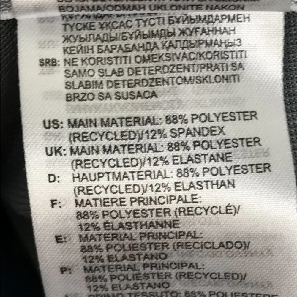 Adidas Flat Front Chino Shorts Men's Size 30 Navy Blue Polyester Blend Pockets - Picture 9 of 11